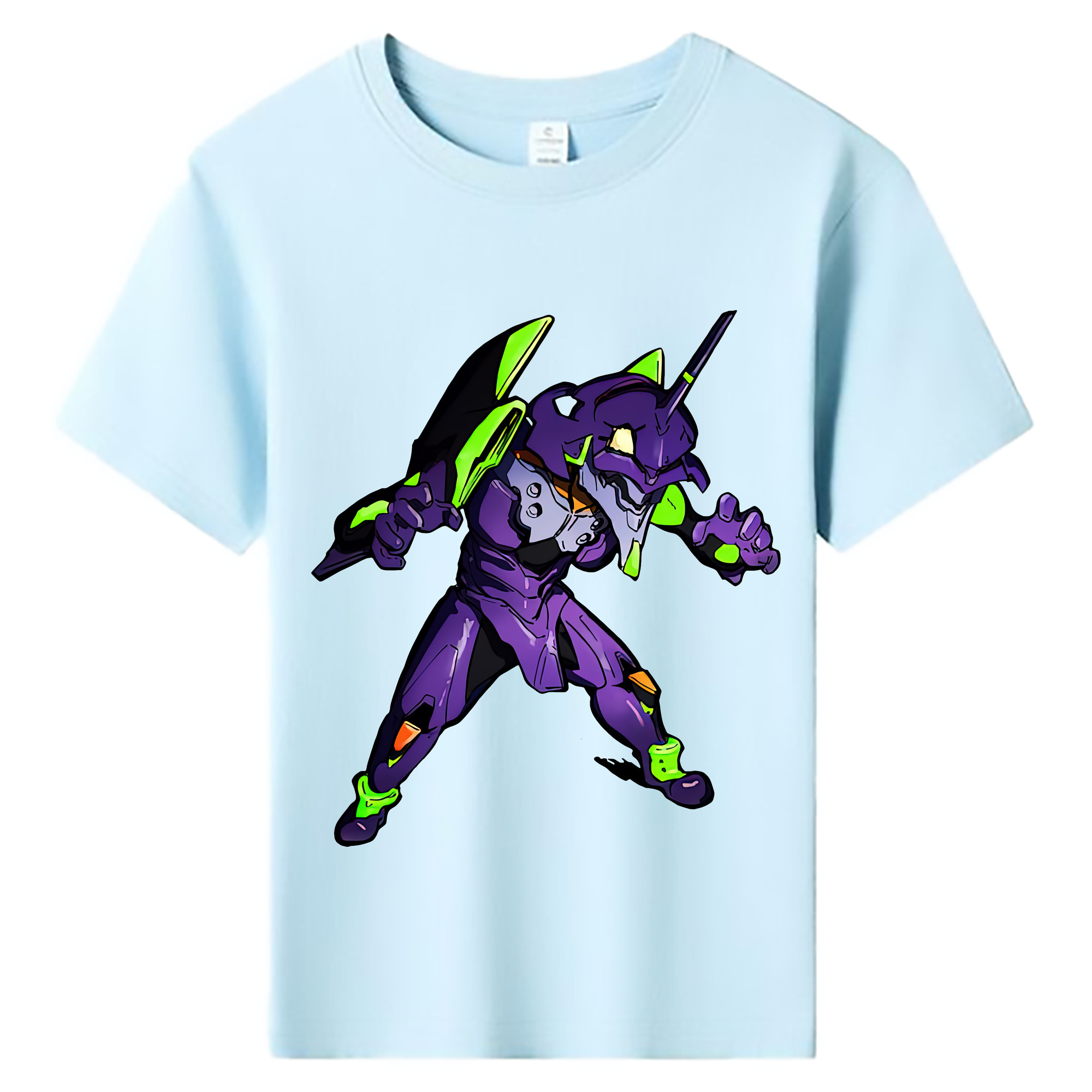 （画像用） EVA 新世紀エヴァンゲリオン 綿100％キッズTシャツ（フロントプリント）